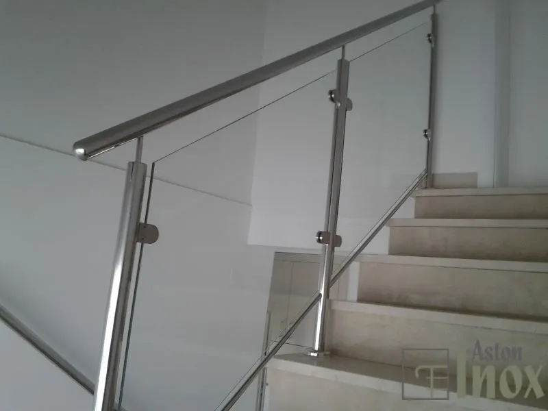 Inox ograda staklo